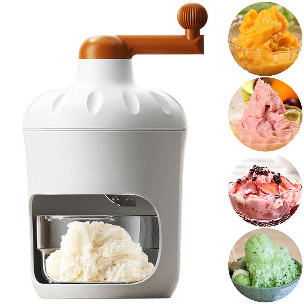 Shaved Ice Machine Portable Ice Crusher Manual Ice Maker Machine for Ice Cream Snow Cones Slushies