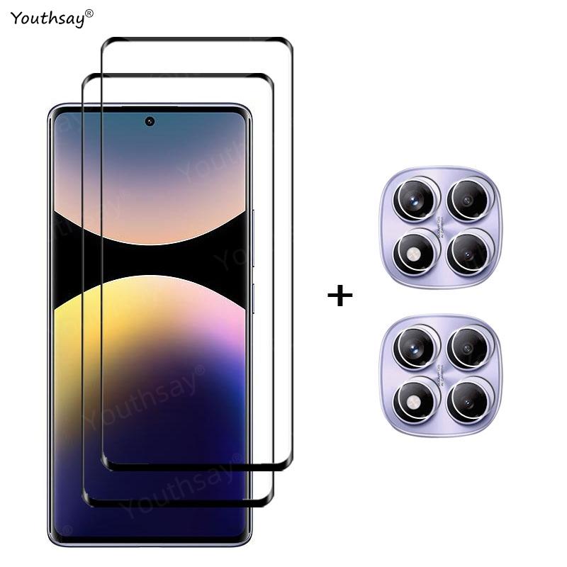 6in1 Glass For Redmi Note 14 Pro Global Full Cover Tempered Glass Redmi Note 14 Pro Screen Protector Lens Film Redmi Note 14 Pro