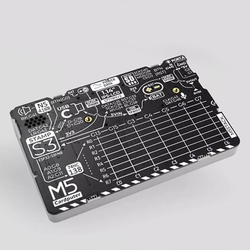 Cardcomputer StampS3 Microcontroller 56 Key Keyboards Card Computer 1.14inch Screen Computer DIY Electronics