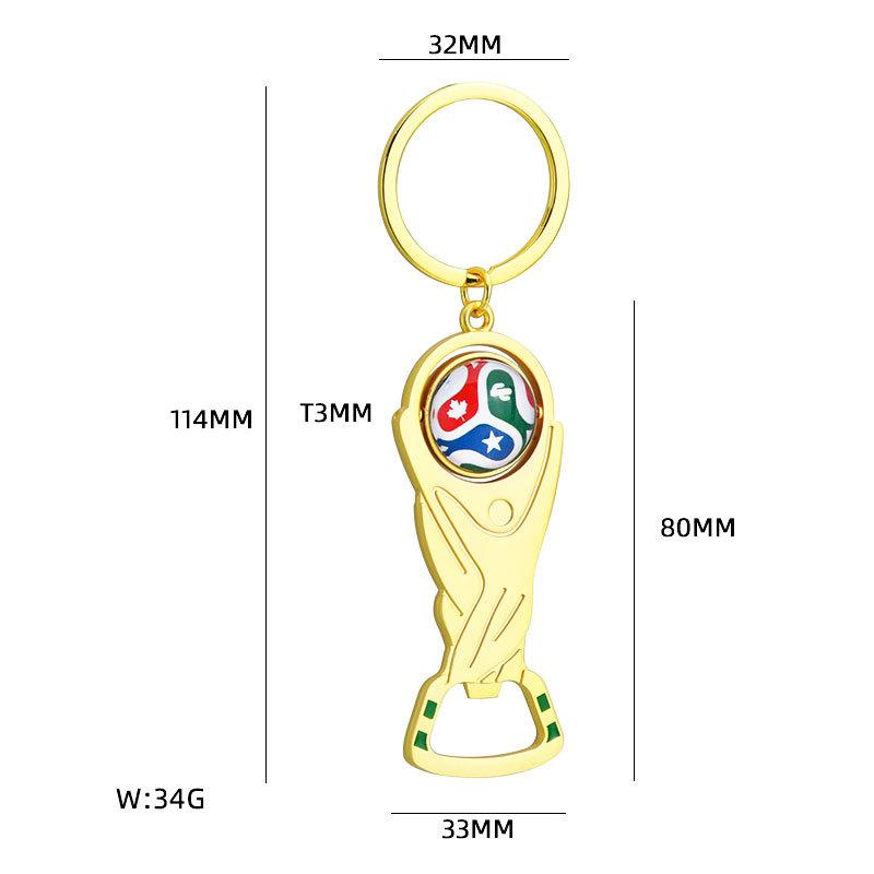 

2026 World Cup Bottle Opener Keychain, Soccer Themed Opener with Key Ring, Collector s Edition Football Fan Souvenir Gift