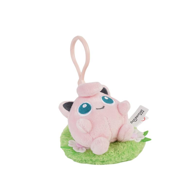 Original Pokemon Plush Keychain Cartoon Toys Pikachu Mew Jigglypuff Squirtle Eevee Snorlax Bulbasaur Doll Kids Kawaii Toy