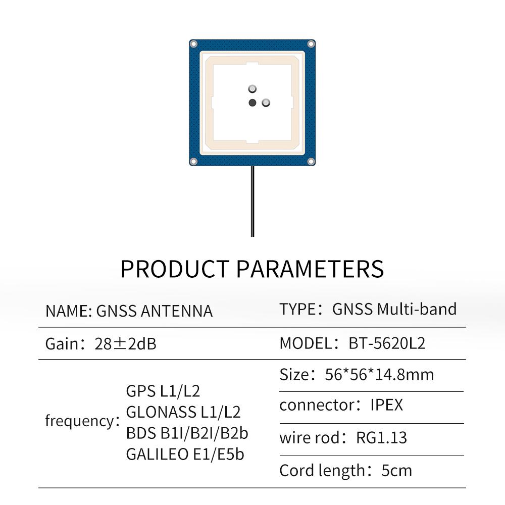 Beitian GNSS antenna GPS Beidou small size built-in dual-frequency L1+L5 ceramic high-gain navigation BT-3220