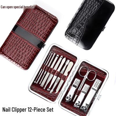 Set de 10 pièces coupe-ongles et manucure en acier inoxydable