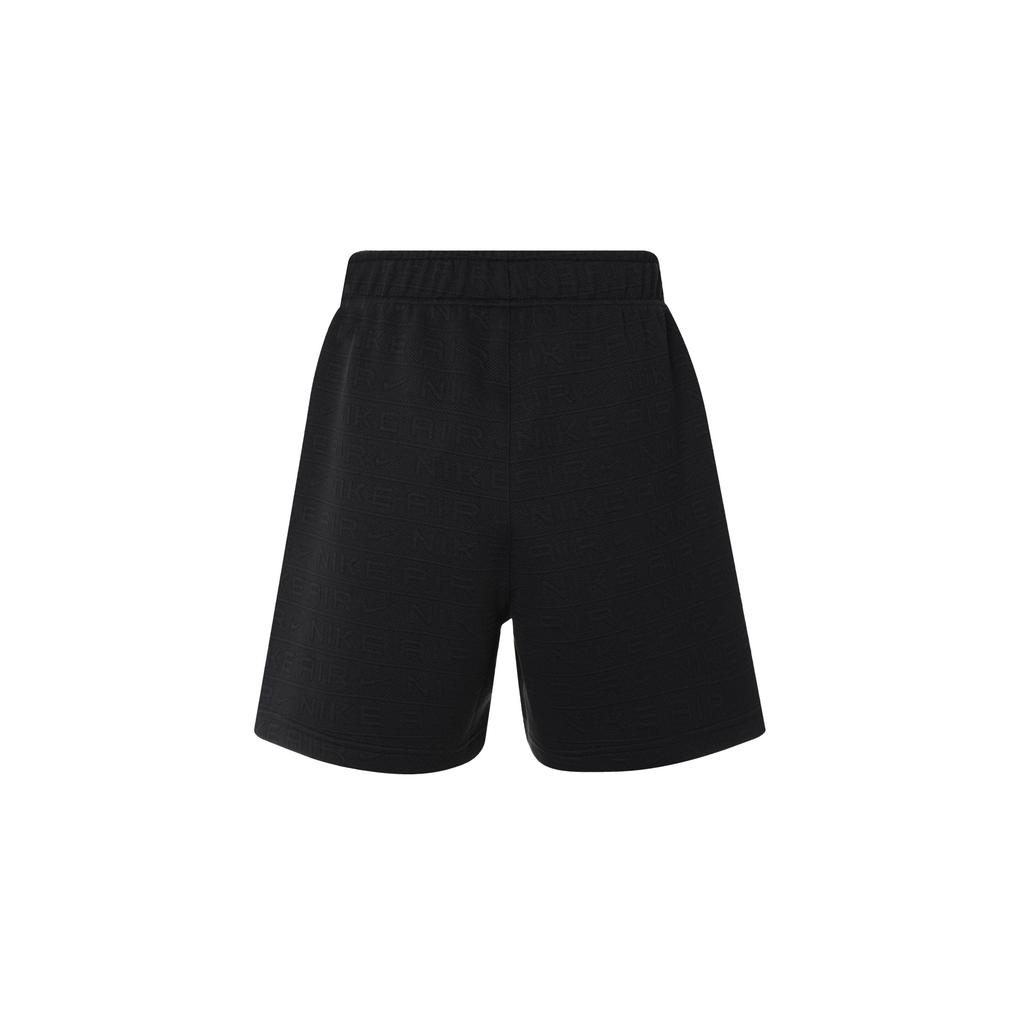 Nike Sportswear Air Solid Color Lace-Up Mid-Rise Sports Casual Shorts Men Shorts Black FN2160-010