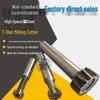 High-Speed Steel Taper Shank T-Slot Milling Cutter, HSS Trapezoidal Blade, 18-32mm, White Steel T-Type Knife
