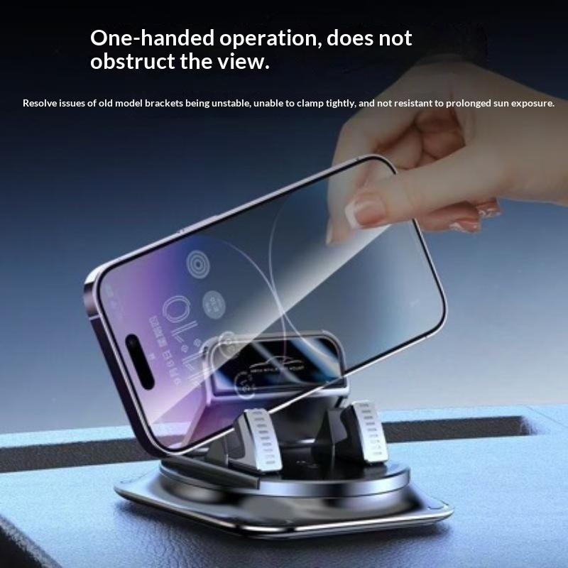 Universal Dashboard Car Phone Holder Anti-Slip Stable 360 Rotatable Adjustable Mount for All 4-7 Inch Smartphones Daily Driving Use