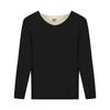 Men's Thermal Underwear Top - Velvet Lined, Thickened Long-Sleeve for Autumn/Winter Cold Protection