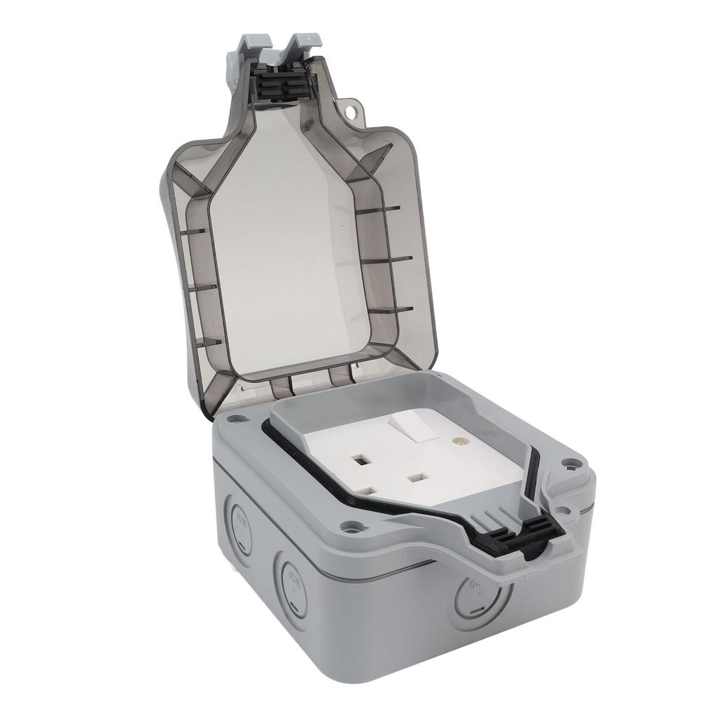 IP66 Venkovní Vodotěsná Spínací Zásuvková Krabice Povrchová Montáž Odolná proti Stříkající Vodě Prachotěsná Nabíjecí Zásuvka