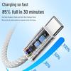 120W Dual Type-C Fast Charging Cable for Apple 15/16, Huawei, Honor, and Laptops - 6A High-Speed