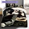 Punk Rock Band Portrait 3Pcs Bedding Set, Duvet Cover with 2 Pillowcases, Music Fan Bed Linens, No Comforter No Pillow Core