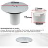 Shower Drain Cover – Chrome, 90mm/115mm, Modern ABS Plastic & Metal, Removable Top, Fast Flow Replacement For UK Shower Trays