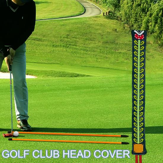 Zarovnání golfové hole Potah hole Odolný proti poškrábání Design vyšívání Odolný vůči opotřebení Golf Putter chránič Potah Příslušenství Příslušenství