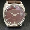 AUTOMATIC VINTAGE SEIKO JAPAN MENS BROWN COLOR DIAL WATCH a702303-5 R124-a702303