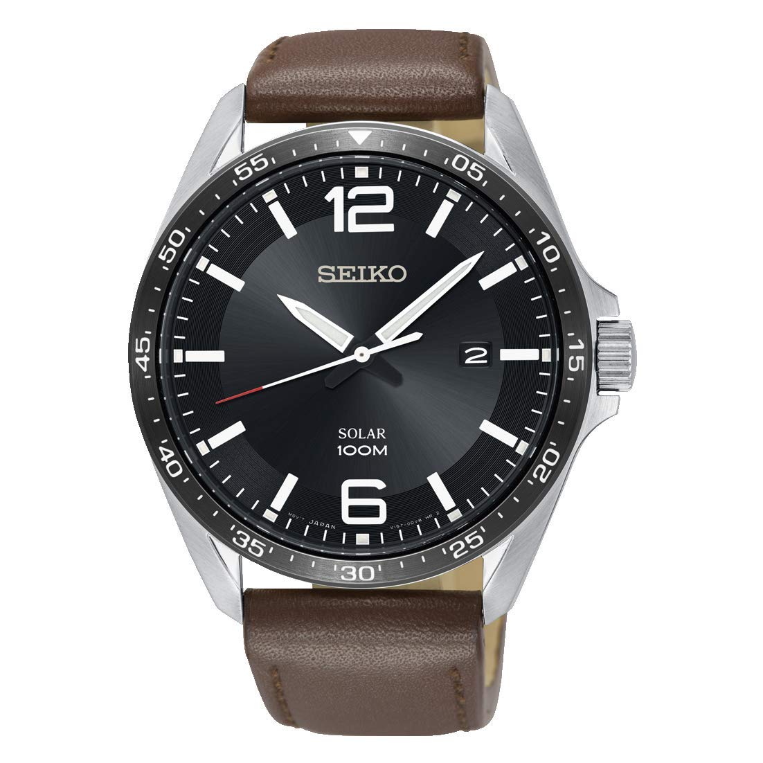 

SEIKO Solar Quartz Watch Brown Leather SNE487P1 [Seiko] Men s [Item]