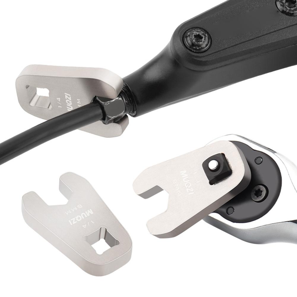 8mm Bike Disc Brake Cable Wrench Steel Bicycle Oil Pipe Torque Wrench Road Bike Torsions Wrench Replacement for 1/4 Head Wrench China Mainland