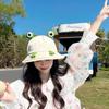 Big Brim Frog Fisherman Hat Breathable Cute Sun Visor Hat Fashion Women Bucket Hat  Leisure Wear