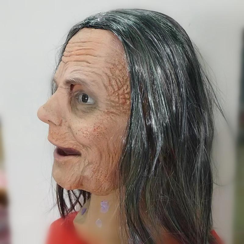 Halloween Latex Granny Mask For Cosplay And Costume Parties