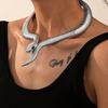 Fashion Snake Necklace, Retro Personalized Neck Collar Creative Funny Collar Necklace