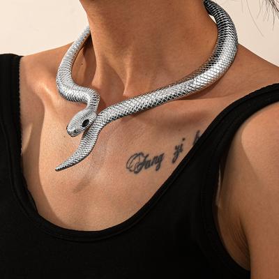 Collier serpent mode, collier de cou personnalisé rétro, collier créatif drôle