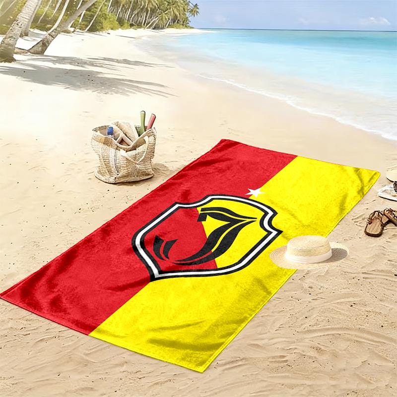 Jagiellonia Biaystok Print Beach Towel Large Soft Quick Dry Towel For Beach Camping Swimming