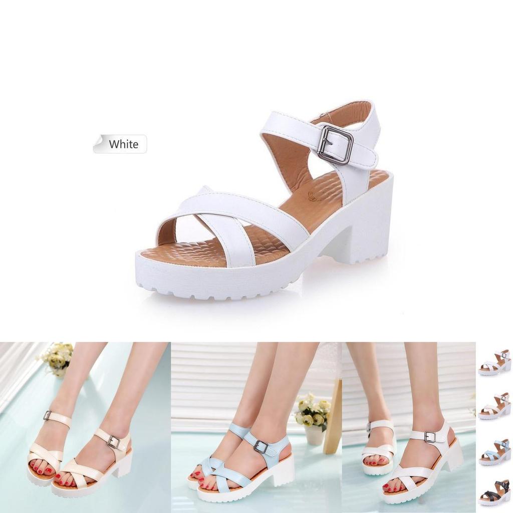 Elegant Women Platform Sandals With Open Toe For Casual Summer Wear In Weave Design