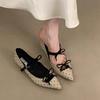 Fashion SUOJIALUN Brand Women Flat Shoes Fashion Pointed Toe Bow-knot Slip On Boat Shoes Soft Flat Heel Outdoor Dress Mary Jane Shoes