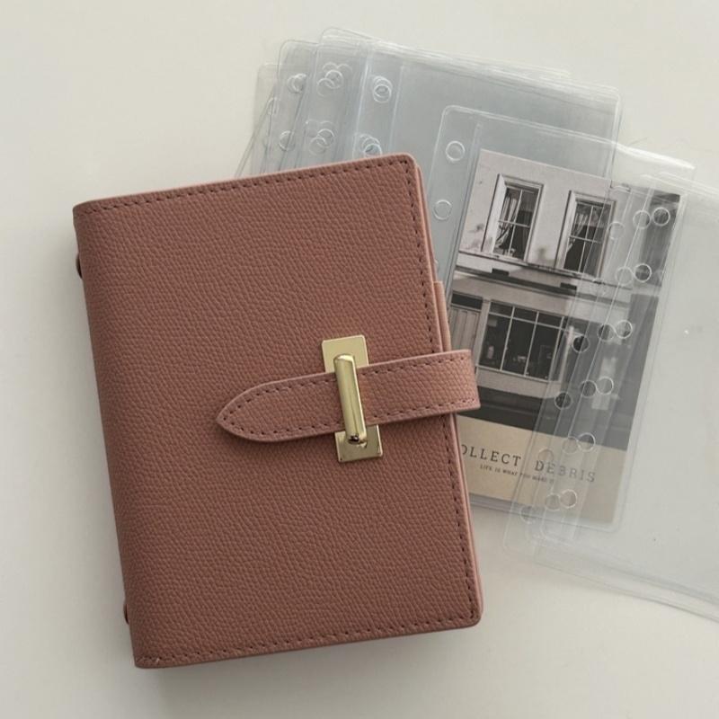 Retro Pocket Bill Budget Storage Book Id Card Bank Bus Card Holder Book Po Album Idol Card Binder Pocards Collect Book Quality