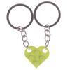 Portachiavi in ​​mattoni con cuore d'amore carino da 2 pezzi per regalo di gioielli di compleanno di amicizia di coppia