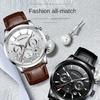 CRRJU-2212L Reloj cronógrafo de seis pines con cinturón Reloj de moda para hombres Reloj de negocios para hombres