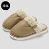 New Bread Cotton Slippers 2025 Autumn and Winter Indoor Plush Warm Thick Bottom Non-slip Home Waterproof