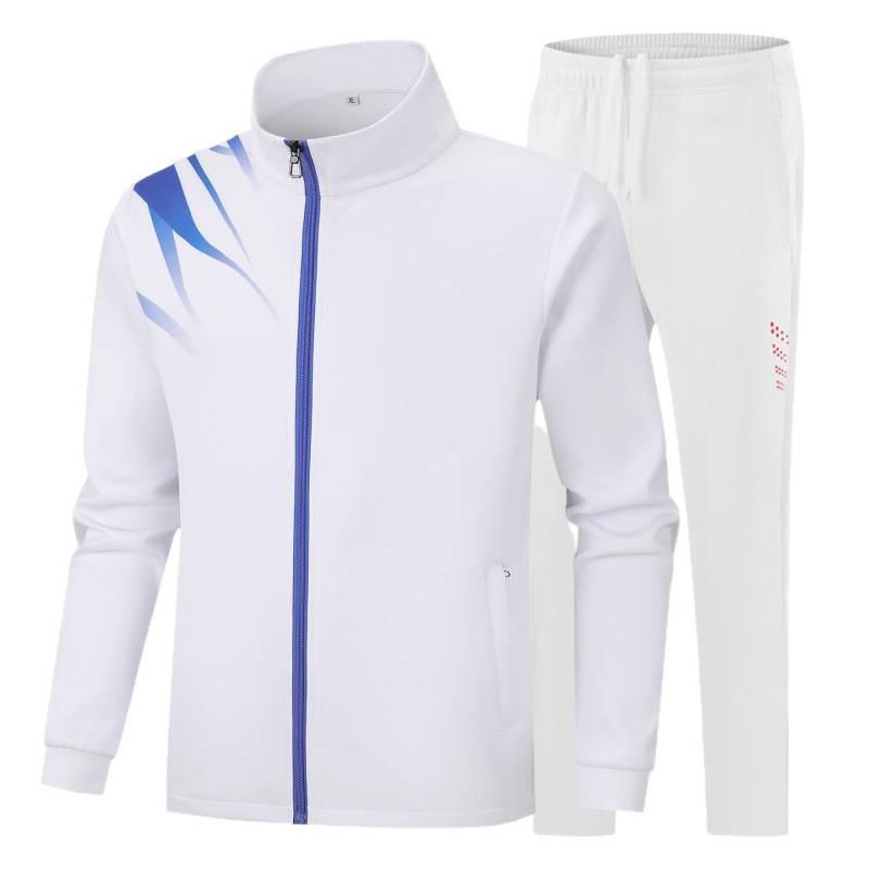 Unisex Stand-up Collar Sports Jacket and Hoodie Set