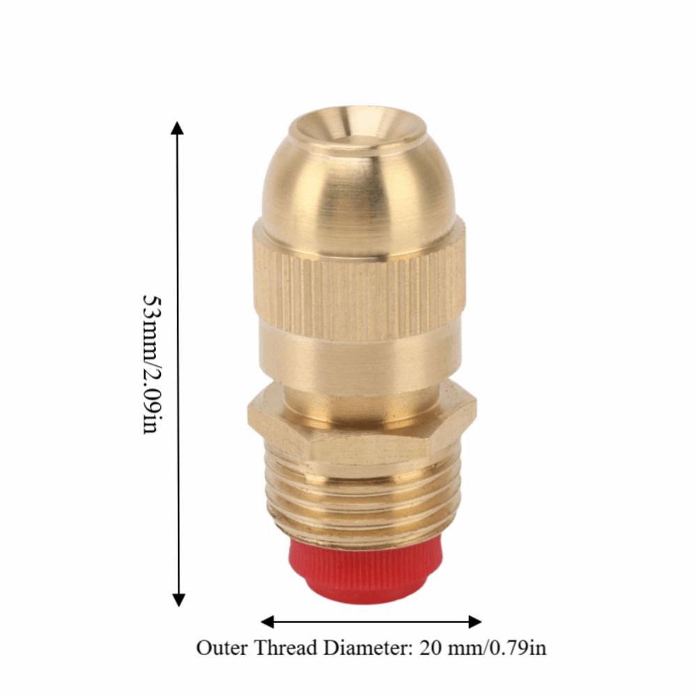 5PCS Brass Spray Nozzle Gold Irrigation Nozzle Durable Misting Nozzle  Fountain Atomization