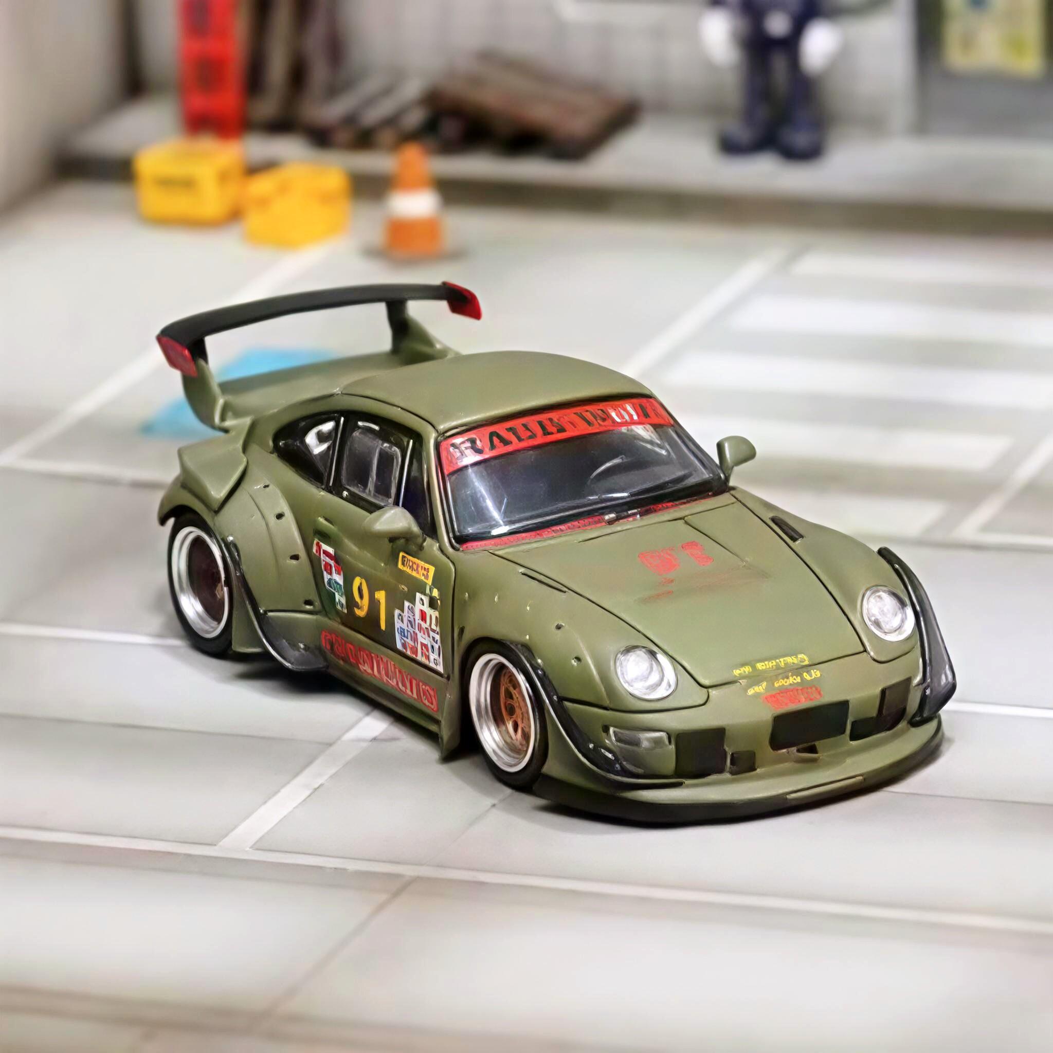 

SW 1/64 RWB 993 Die-cast Simulation Static Alloy Car Model, Boys Holiday Gift Toy, Adult Collection Decoration Piece.