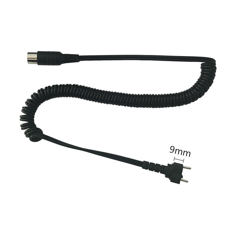 

Electric Manicure Drill Spring Wire Black Grey 3-pin 9mm 6mm For Strong 210 204 90 105L 102L Nail Handle Power Cable