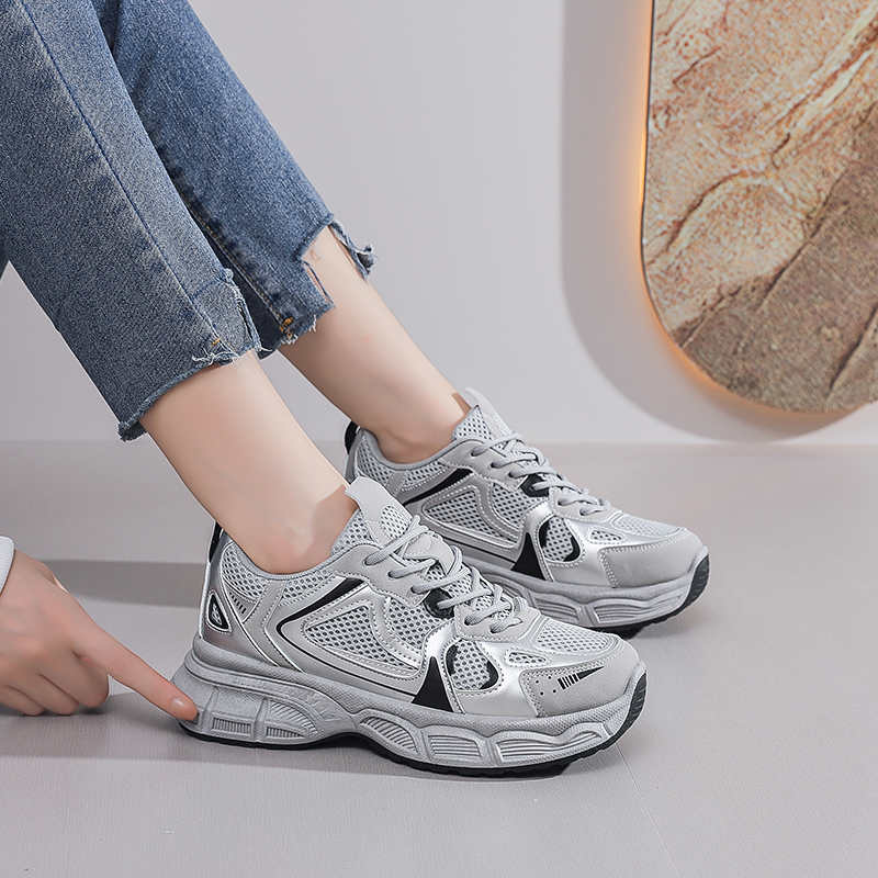 Fashion All Terrain Non Slip Beige High Boots Women's Shoes Size 44 Sneakers Woman Sports Boots Exercise Foot-wear Excercise Cute