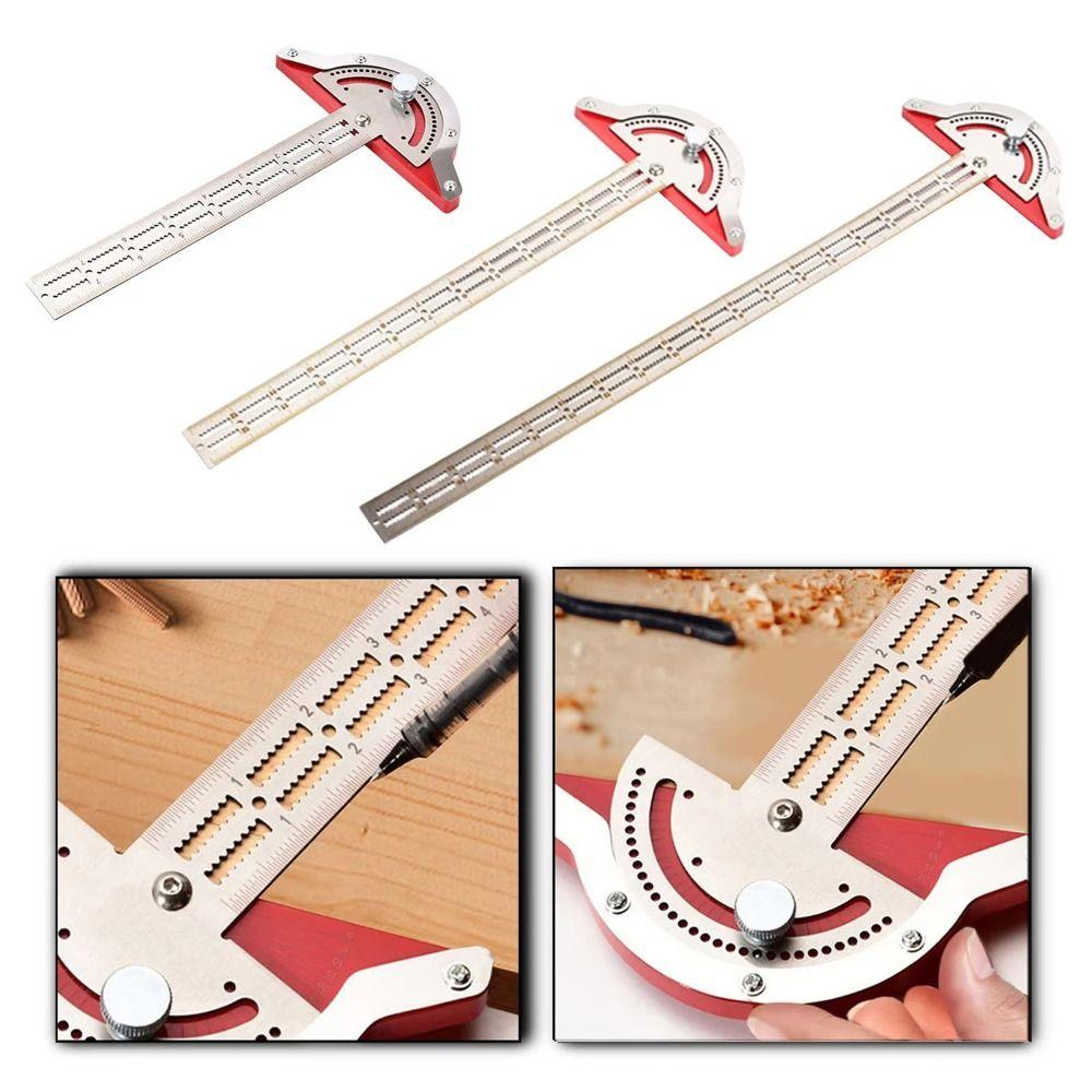 0-70° Adjustable Woodworkers Edge Rule T-Type Digital Protractor Angle Finder  Measurement Tool