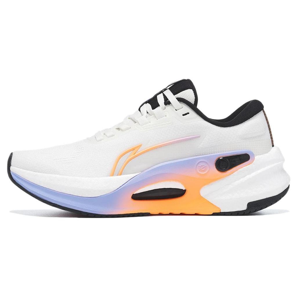 Li Ning Furious Rider 7.0 V2 Fabric Cushioning Breathable Low top Sprint Running Shoes Women's Ivory ARZT008-1