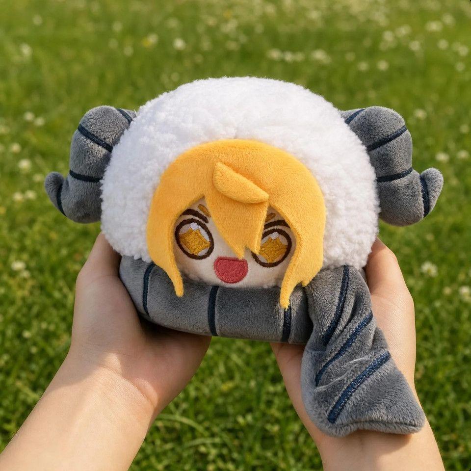 12cm Anime Limbus Company Don Quixote Schaf Plüschtier Stofftiere Plüschpuppen Rucksack Dekoration Anhänger Schlüsselanhänger Geburtstag Weihnachten Geschenk