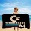 Computer Model Commodore 64 Microfiber Printed Beach Towel Mountain Climbing Yoga Beach Swimming Running Absorbent Soft Towel