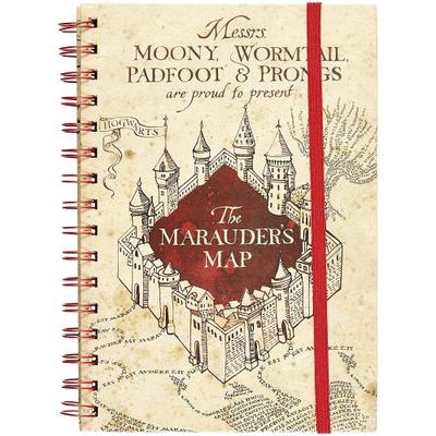 HARRY POTTER Marauders Map A5 Wirebound Notebook