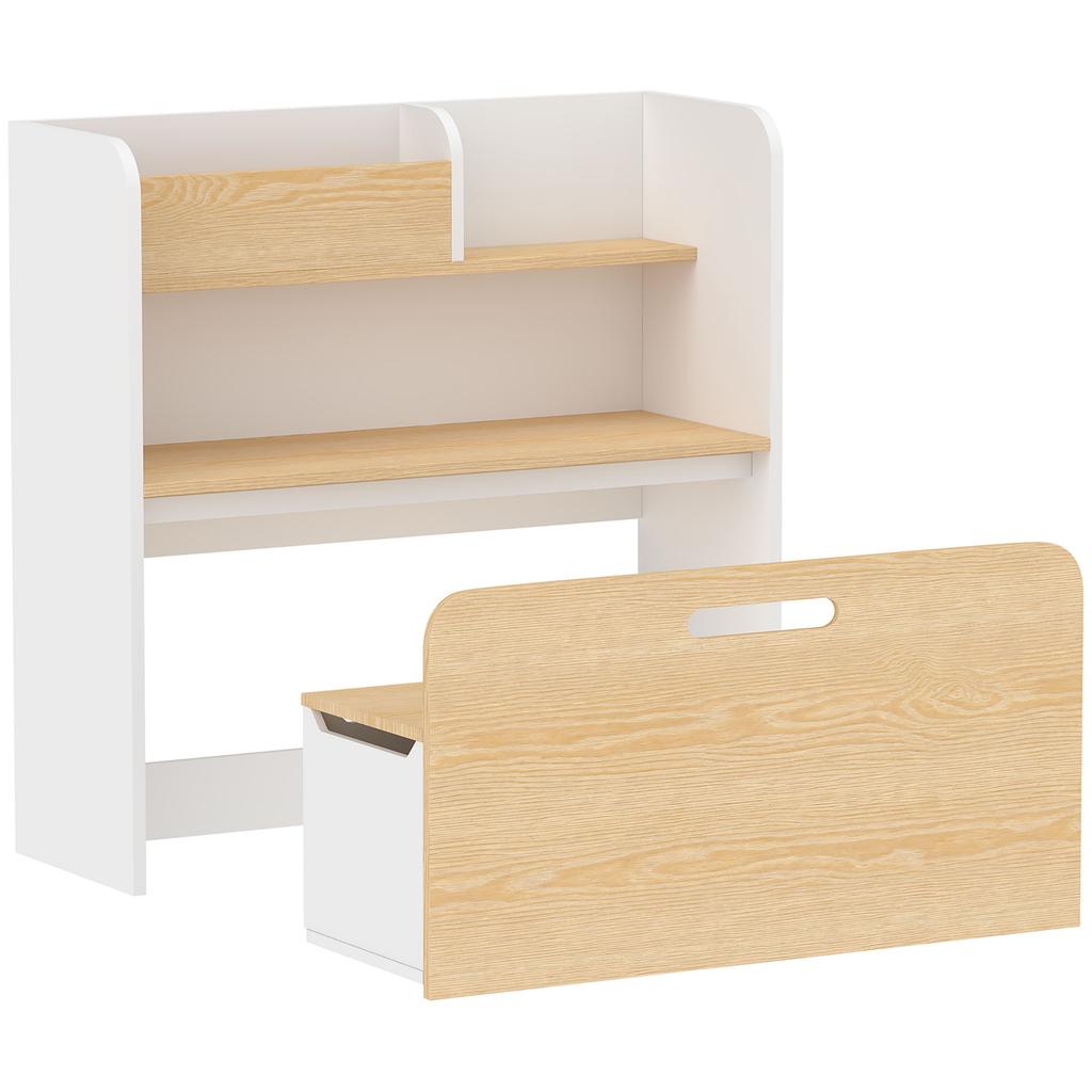 Children's Desk and Chair, 5-in-1, Ages 3-8, White