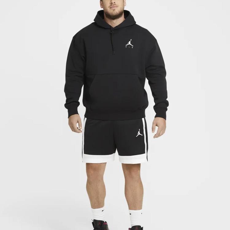 Jordan Fleece Pullover Hoodie Men Tops Black CK6684-010