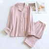 Latest Couples Checkered Pajama Kit for Autumn and Winter WarmthMens and Womens Long Sleeved PantsTwo Piece Home Clothes