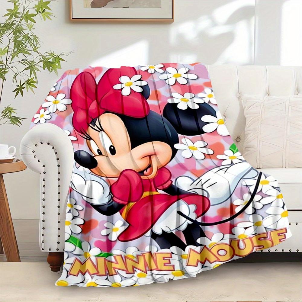 

1pc Throw Blanket - Minnie Mouse Bedding Coverlet, Sofa Blanket, Gift for, Home Decor, Valentine s Day Present, Cute 75x90cm