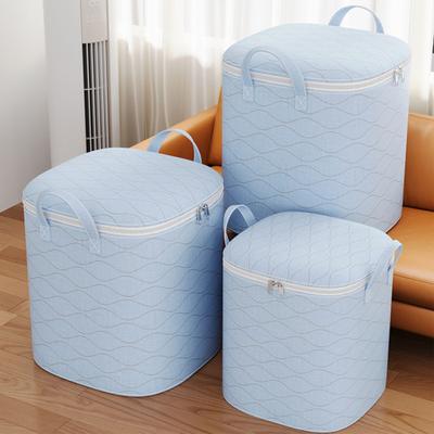 Großvolumige Aufbewahrungstasche für Kleidung mit Griff, Reißverschluss, staubdicht, feuchtigkeitsbeständig, verdickte Organizer-Tasche für Bettdecken