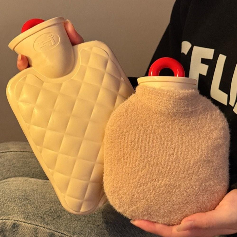 Cute Hot Water Bottle Mini Explosion-proof Reusable Hot Water Bag Warm Belly Removable Foot Hand Warmer