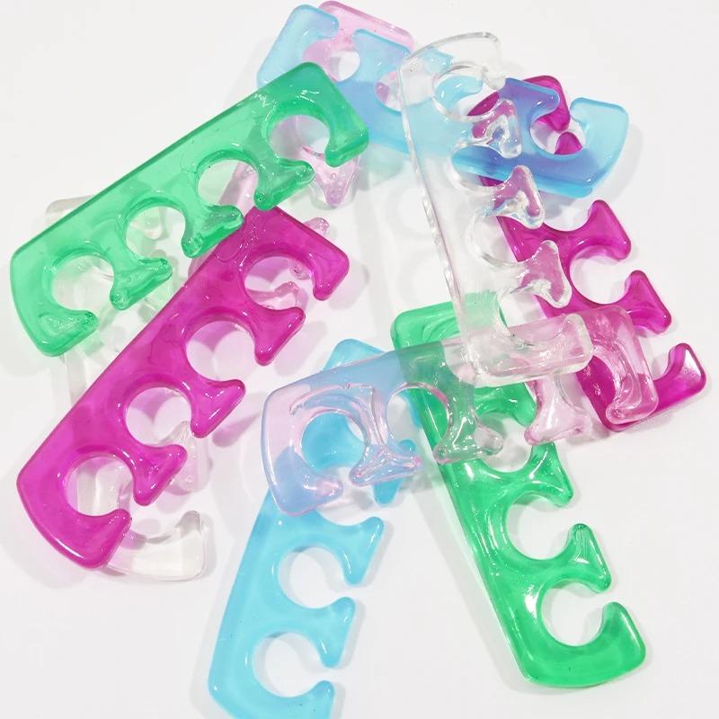 2pcs Toe Valgus Special Fixer Toe Overlap Corrector Toe Separator Foot Bone Four-hole Toe Divider Pedicure Tools Professional