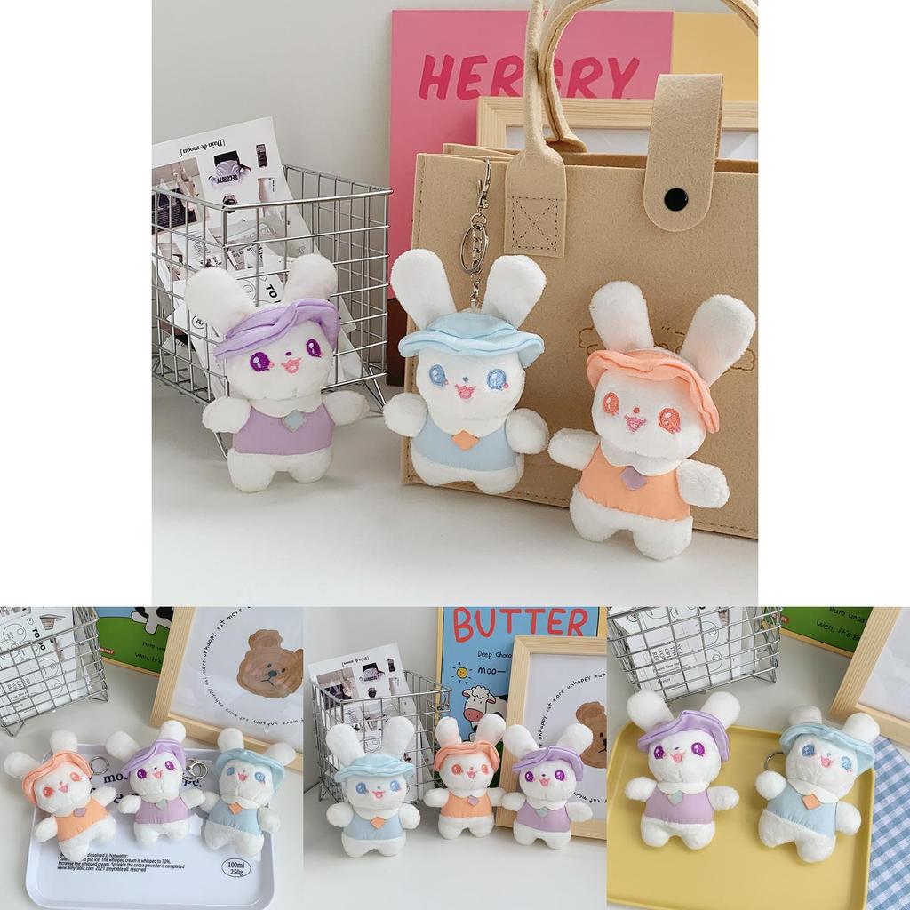 Adorable Mini Bunny Keychain Soft Plush Toy Bag Accessory 2023 New Design