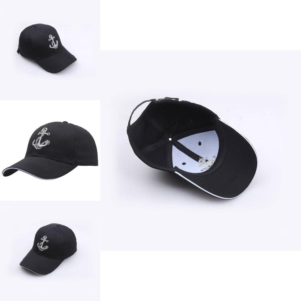 Baseball Cap Waterman Embroidered Anchor Adjustable Hat For Men And Women