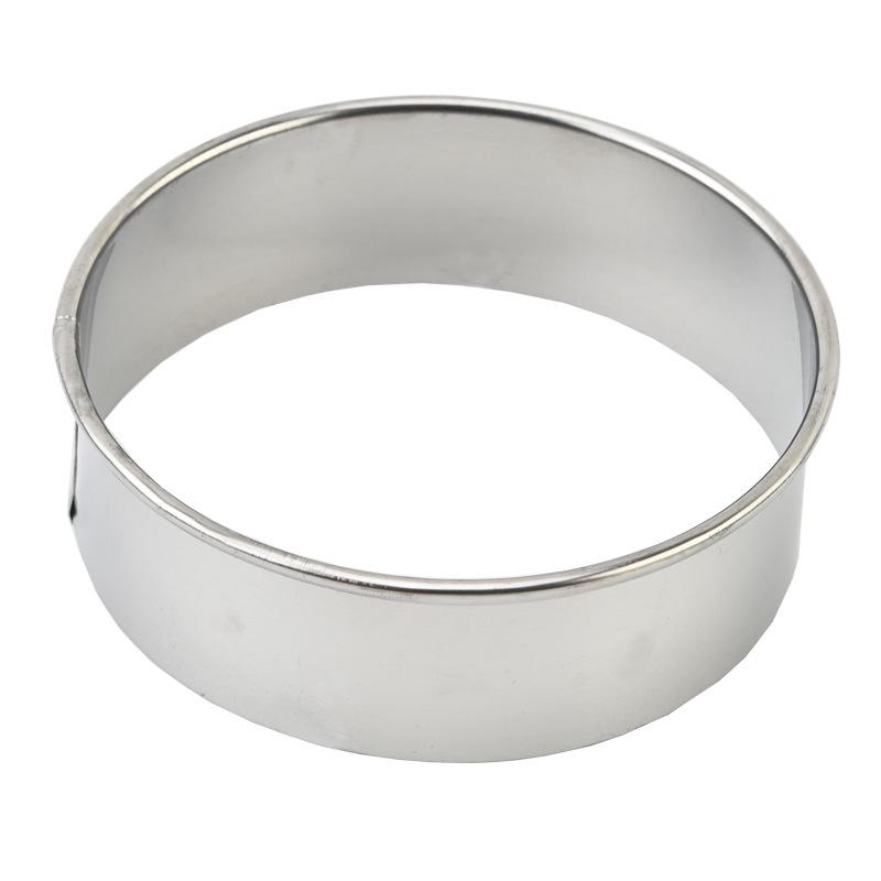 Stainless Steel Cake and Biscuit Mold Set: Round Mousse Ring, Dumpling Cutter, Donut Mold for Baking
